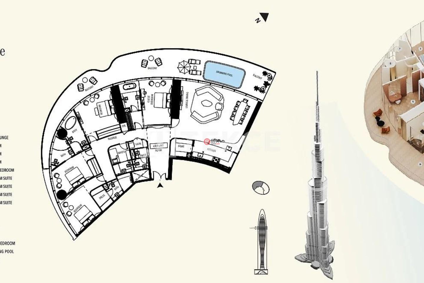 阿联酋迪拜迪拜的公寓，Downtown Dubai Downtown Dubai，编号78518297