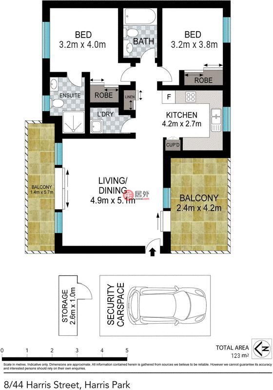 澳大利亚新南威尔士州Harris Park的公寓，UNIT 8/44 HARRIS STREET，编号70979794