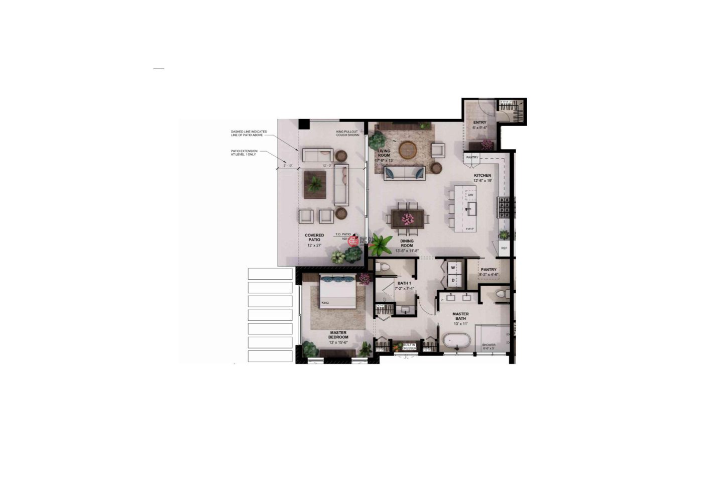 圣克里斯托弗和尼维斯岛NevisSt. Thomas Lowland的公寓，Nevis Peak Residences 4-204，编号77683418