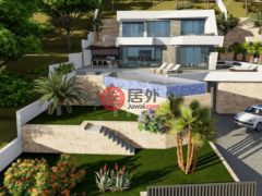 西班牙瓦伦西亚卡尔佩的独栋别墅，Calpe's Panoramic Marvel: A Modern Villa with Breathtaking Sea a，编号75831736