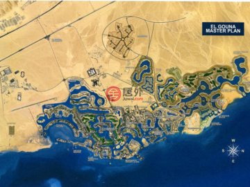 埃及萨尔瓦多加扎勒艾哈迈尔古尔代盖的独栋别墅，El Gouna，编号78308054